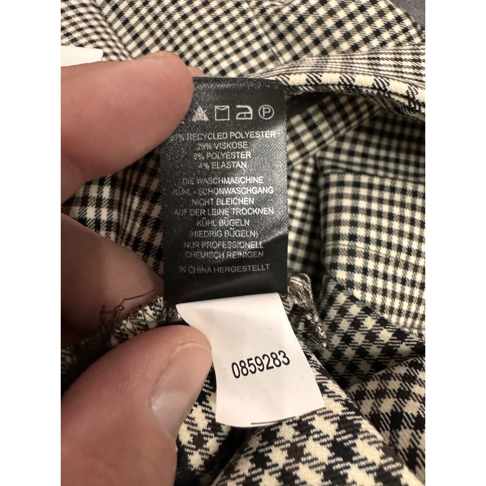 MAISON D'AMELIE Black & White Houndstooth Pleated Mini Skirt Small NWT - Picture 9 of 10